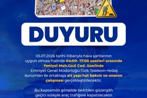 GAZİ CADDESİ’NDE ALT YAPI ÇALIŞMASI YAPILACAK